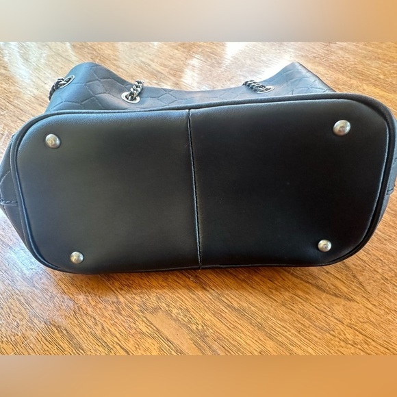 Aimee Kestenberg Black Quilted Leather Convertible Chain Crossbody Bag EUC! - Picture 9 of 15